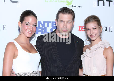 Stephen Baldwin with daughters Alaia Baldwin and Hailey Baldwin Teen Vogue premiere of 'Monte Carlo' held at Lincoln Square Theatre - Arrivals New York City, USA - 23.06.11 Stock Photo