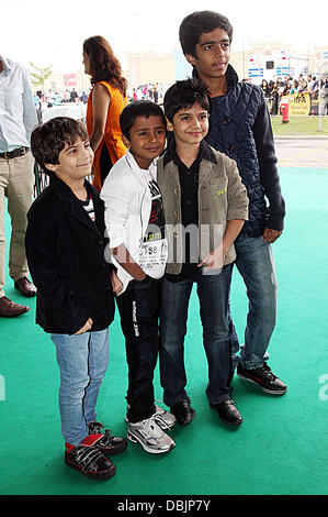 Cast members 'Chillar Party' premiere at the Silver City theatre during the IIFA 2011 Toronto - Arrivals Toronto, Canada - 24.06.11 Stock Photo