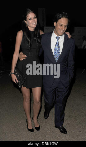 Arun Nayar and his girlfriend Kim Johnson The Serpentine Gallery Summer Party - Departures London, England - 28.06.11 Stock Photo