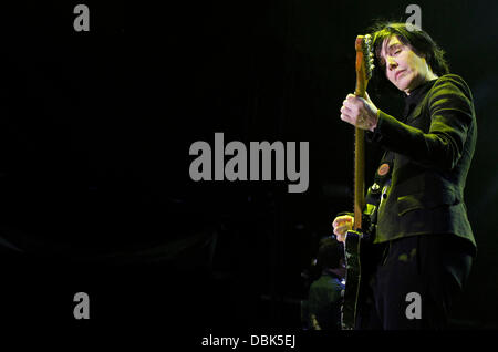 Sharleen Spiteri of Texas  performing at Epsom Racecourse Epsom, Surrey - 30.06.11 Stock Photo