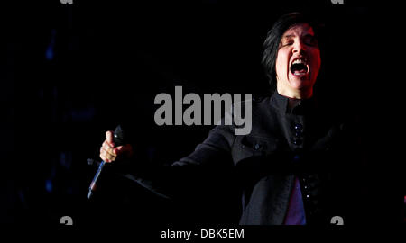 Sharleen Spiteri of Texas  performing at Epsom Racecourse Epsom, Surrey - 30.06.11 Stock Photo