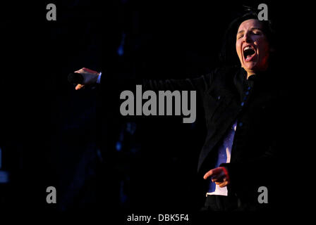 Sharleen Spiteri of Texas  performing at Epsom Racecourse Epsom, Surrey - 30.06.11 Stock Photo