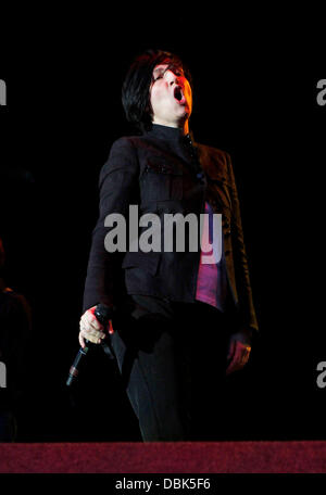 Sharleen Spiteri of Texas  performing at Epsom Racecourse Epsom, Surrey - 30.06.11 Stock Photo