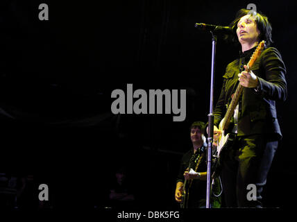 Sharleen Spiteri of Texas  performing at Epsom Racecourse Epsom, Surrey - 30.06.11 Stock Photo