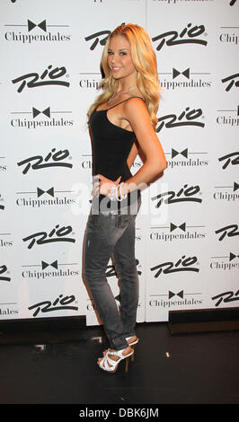 Miss July 2011 Playboy Playmate, Jessa Lynn Hinton arrives for the the Chippendales Show in the Chippendales Theater at the Rio All Suite Hotel and Casino Las Vegas, Nevada - 30.06.11 Stock Photo