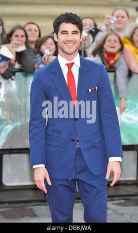 Darren Criss Harry Potter And The Deathly Hallows: Part 2 - world film premiere held on Trafalgar Square - Arrivals. London, England - 07.07.11 Stock Photo