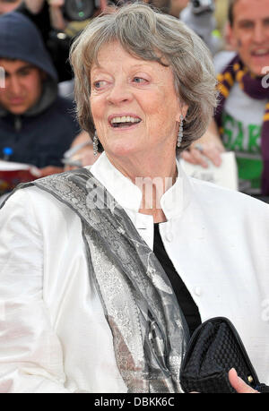 Maggie Smith,  Harry Potter And The Deathly Hallows: Part 2 - world film premiere held on Trafalgar Square - Arrivals. London, England - 07.07.11 Stock Photo