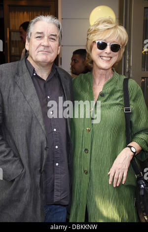Patrick McGrath and Maria Aitken  Opening night of the Broadway production of 'Terrence McNally's Master Class' at the Friedman Theatre - Arrivals.   New York City, USA - 07.07.11 Stock Photo