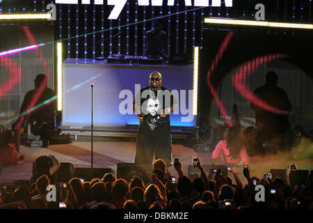 Cee Lo Green   launches Universal Citywalk's New High Tech Next Generation 5 Towers Outdoor Concert Arena and jump starts its Free Plugged In Summer Music Series  Los Angeles, California - 07.07.11 Stock Photo