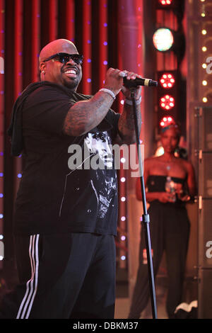 Cee Lo Green   launches Universal Citywalk's New High Tech Next Generation 5 Towers Outdoor Concert Arena and jump starts its Free Plugged In Summer Music Series  Los Angeles, California - 07.07.11 Stock Photo