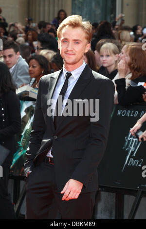 Tom Felton 'Harry Potter and The Deathly Hallows - Part 2' World Premiere - Arrivals London, England - 07.07.11 Stock Photo