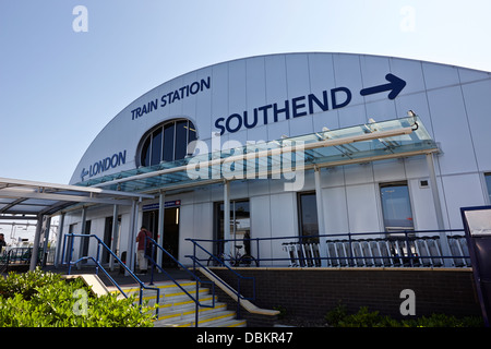 london Southend Airport train station Essex UK Stock Photo