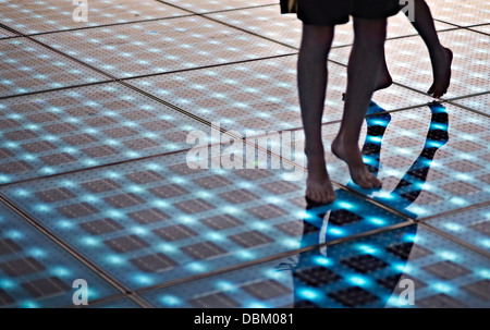 Croatia, Dalmatia, Solar panels as a dance floor Stock Photo