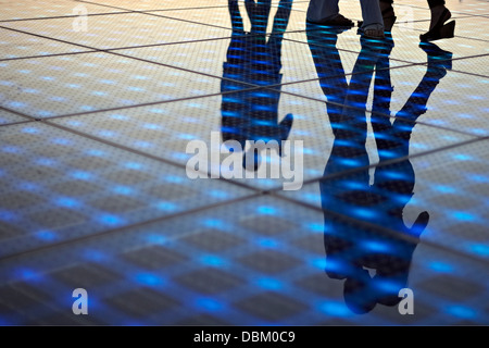 Croatia, Dalmatia, Solar panels as a dance floor Stock Photo