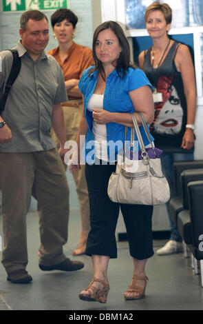 Edda Mellas and Chris Mellas, mother and stepfather of Amanda Knox at the ITV studios London, England - 13.07.11 Stock Photo