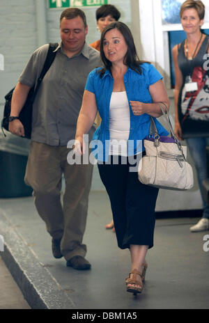 Edda Mellas and Chris Mellas, mother and stepfather of Amanda Knox at the ITV studios London, England - 13.07.11 Stock Photo