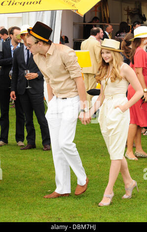 Chloe Moretz The Veuve Clicquot Gold cup final at Cowdray Park polo club - Arrivals  West Sussex, England - 17.07.11 Stock Photo