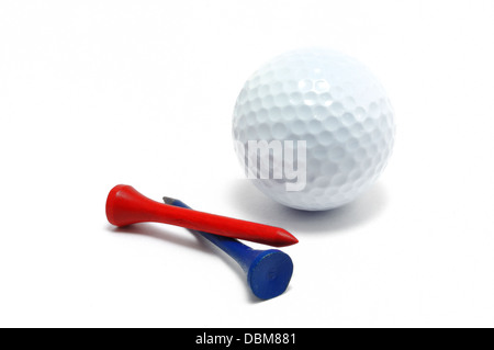 Blue Golf Ball Cut Out on White Background Stock Photo - Alamy