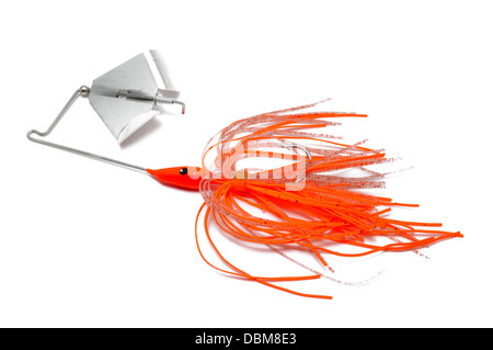 Cut view of man standing in water and holding spinning with reel in one hand  and a box with one artificial silicone fishing lure with the other one  Stock Photo - Alamy