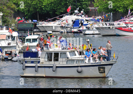 Maidstone, Kent, England, UK. Annual Maidstone River Festival (July 27th 2013) Stock Photo