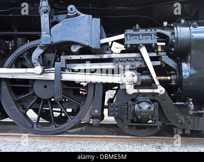 dh Steam Train TRANSPORT NEW ZEALAND Wheels pistons steam trains power mechanism Stock Photo