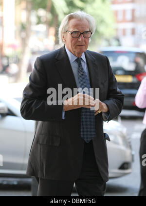 London, UK, 1st August 2013. Michael Heseltine seen at the BBC Broadcasting House in London Credit:  WFPA/Alamy Live News Stock Photo
