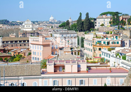 Aerial view from Palatine hill to Vatican Stock Photo