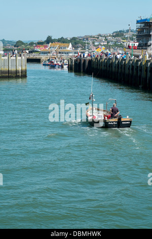 Fishing boat West bay harbour Bridport Dorset UK Stock Photo - Alamy