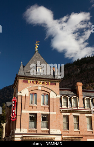 Beaumont Hotel in Ouray Colorado Stock Photo