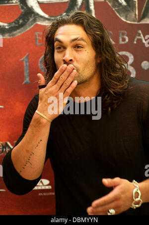 Jason Momoa 'Conan the Barbarian' photocall held at Villamagna hotel Madrid, Spain - 18.07.11 Stock Photo