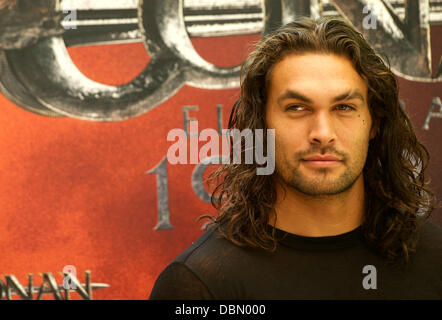 Jason Momoa 'Conan the Barbarian' photocall held at Villamagna hotel Madrid, Spain - 18.07.11 Stock Photo