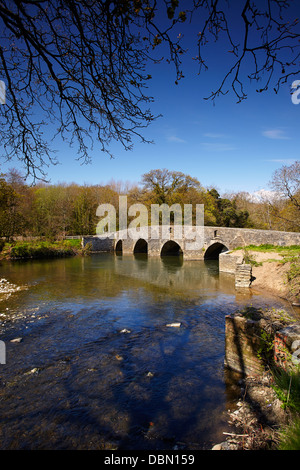 Dipping Bridge, over the Ogmore river, Merthyr Mawr, South Wales, UK Stock Photo