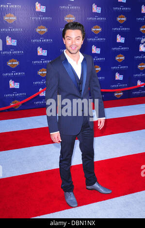 Dominic Cooper Los Angeles Premiere of 'Captain America:The First Avenger' at the El Capitan Theater - Arrivals Hollywood, California - 19.07.11 Stock Photo