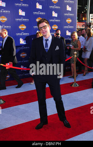 Chris Evans Los Angeles Premiere of 'Captain America:The First Avenger' at the El Capitan Theater - Arrivals Hollywood, California - 19.07.11 Stock Photo