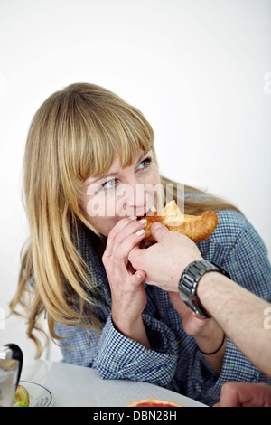 Close Up Of Adults Hand Feeding Squirrel Forest Stock Photo - Alamy