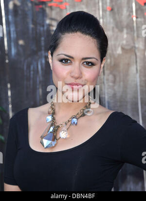 Alyssa Diaz 'Shark Night 3D' photo op held at Petco park. Los Stock