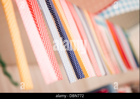 Rolls Of Fabric, Munich, Bavaria, Germany, Europe Stock Photo