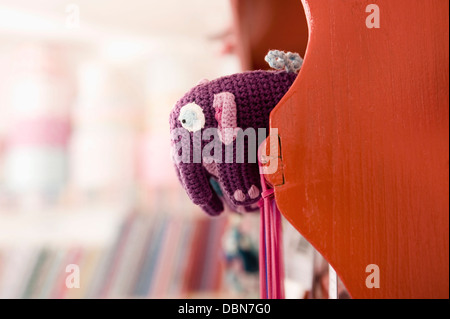 Knitted Elephant, Munich, Bavaria, Germany, Europe Stock Photo