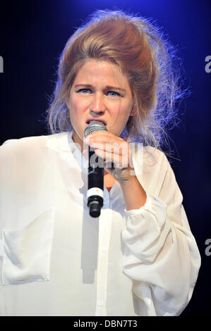 Selah Sue performing live at the 36th Paleo Festival Nyon, Switzerland - 23.07.11 Stock Photo