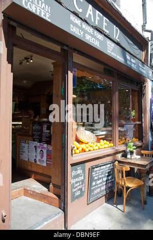 Hackney Road Roadside Cafe - London UK Stock Photo