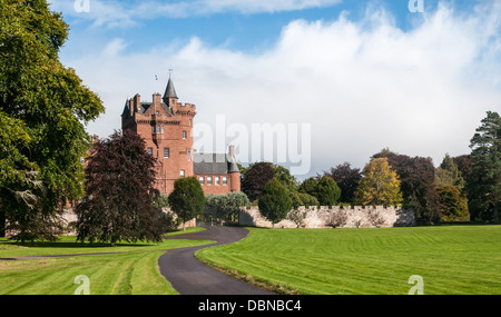 Beaufort Castle, Beauly near Inverness in Scotland; the ancestral home of The Clan Fraser and Lord Lovat Stock Photo