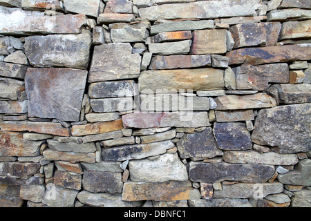 background of stones laying from an old sandstone Stock Photo