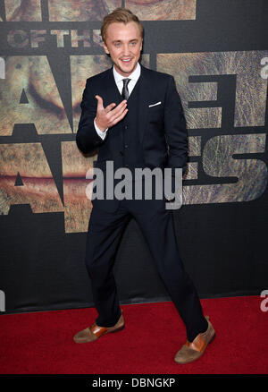 Tom Felton The premiere of 20th Century Fox's 'Rise Of The Planet Of The Apes' held at Grauman's Chinese Theatre - Arrivals Hollywood, California - 28.07.11 Stock Photo