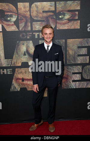 Tom Felton The premiere of 20th Century Fox's 'Rise Of The Planet Of The Apes' held at Grauman's Chinese Theatre - Arrivals Hollywood, California - 28.07.11 Stock Photo