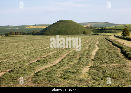 Silbury Hill Stock Photo