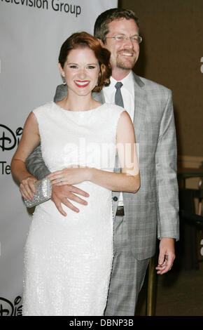 Sarah Drew and Guest Disney ABC Television Group Host 'Summer Press Tour' Party held at Beverly Hilton Hotel Beverly Hills, California - 07.08.11 Stock Photo