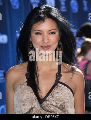 Kelly Hu @ the premiere of 'Phineas & Ferb: The Movie' held @         Hollywood Premiere of the Disney Channel Original Movie, 'Phineas and Ferb: Across the 2nd Dimension' held at the El Capital Theatre Hollywood, California - 03.08.11 Stock Photo