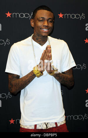 Soulja Boy performs during the Kick-off of the Macy's 'mstyle lab' concert tour at Macy's in Ft Lauderdale, Florida Ft Lauderdale, Florida - 13.08.11 Stock Photo