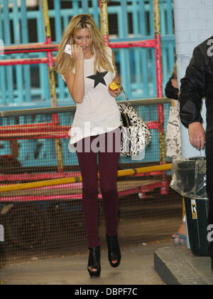 Abbey Clancy aka Abigail Clancy at the ITV studios London, England - 16.08.11 Stock Photo