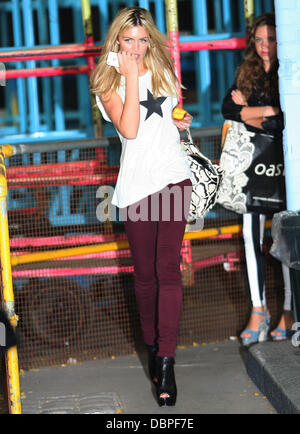 Abbey Clancy aka Abigail Clancy at the ITV studios London, England - 16.08.11 Stock Photo